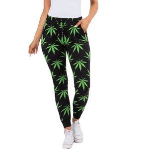 Weed Sweatpants Black